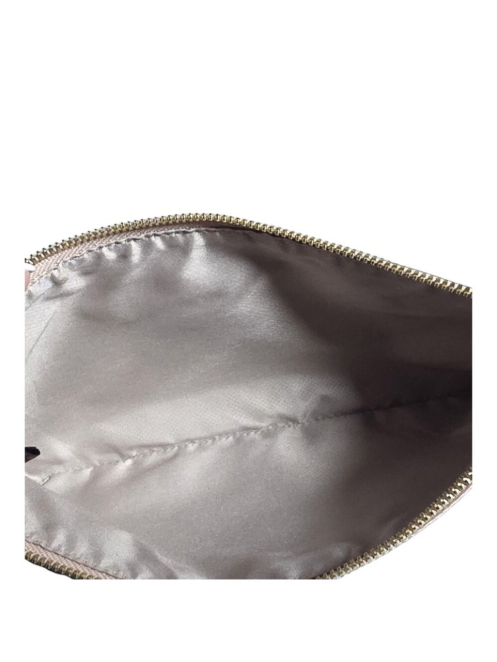 Tumi Rose Gold Metallic Zip Top Pouch - Picture 8 of 8